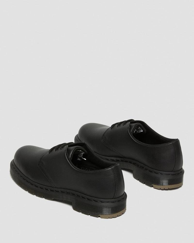 Black Men's Dr Martens 1461 Mono Slip Resistant Work Shoes | CA 653PJJ